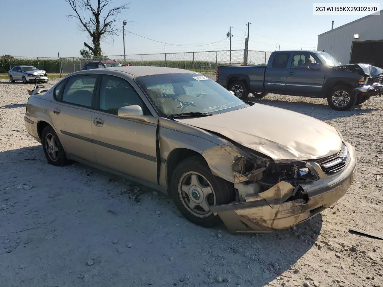 2002 Chevrolet Impala Ls VIN: 2G1WH55KX29302570 Lot: 66927234