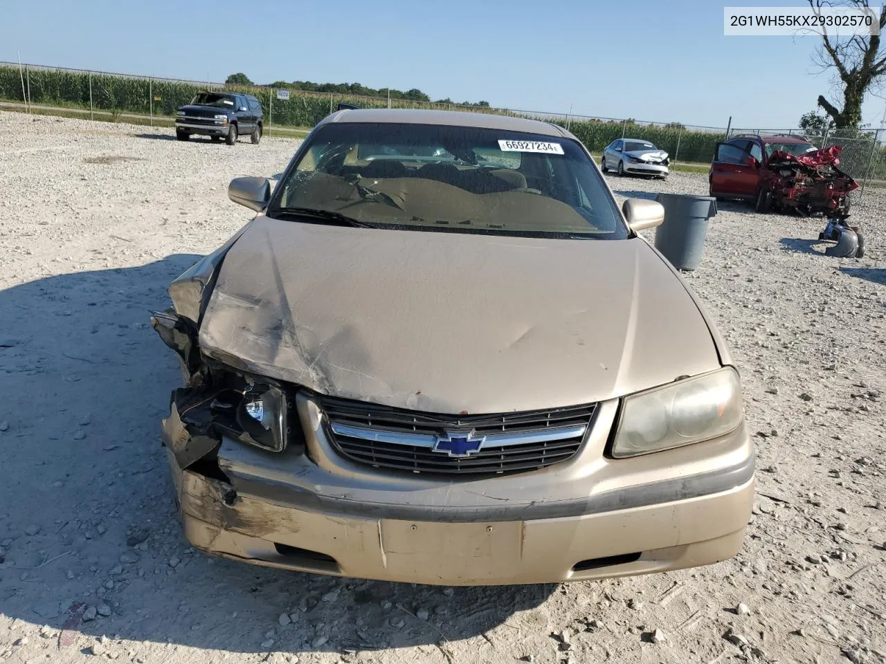 2002 Chevrolet Impala Ls VIN: 2G1WH55KX29302570 Lot: 66927234