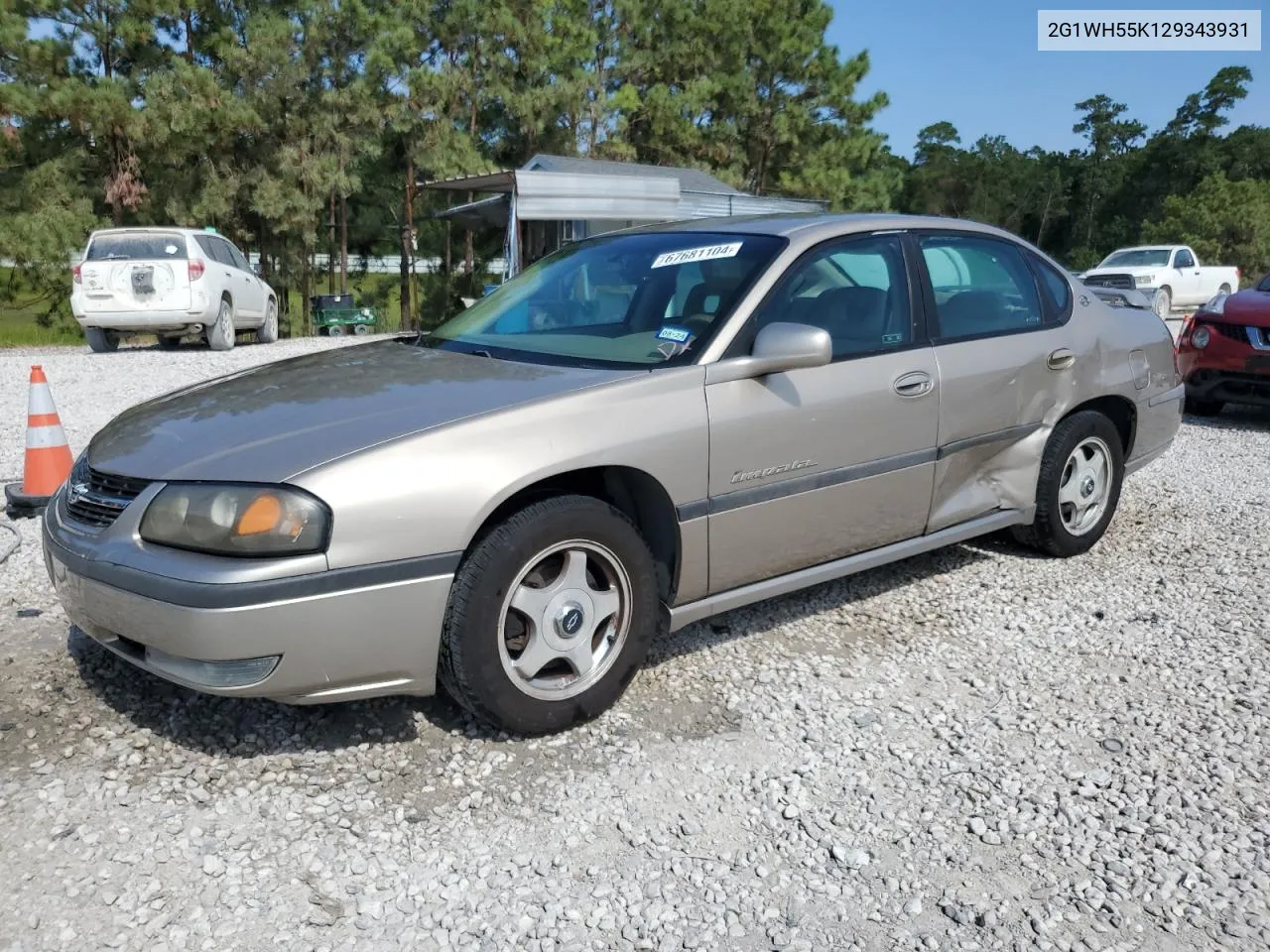 2002 Chevrolet Impala Ls VIN: 2G1WH55K129343931 Lot: 67681104