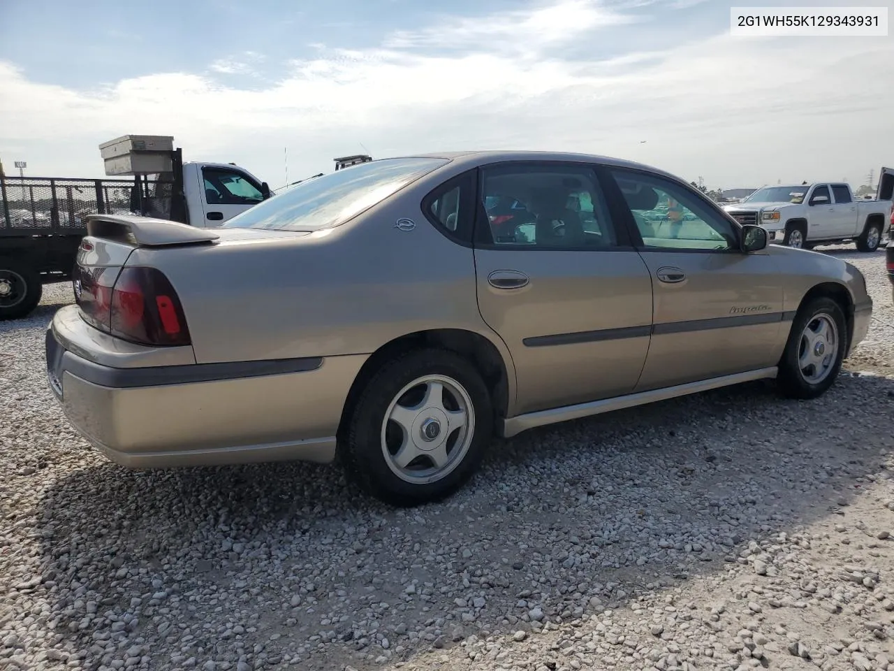 2002 Chevrolet Impala Ls VIN: 2G1WH55K129343931 Lot: 67681104