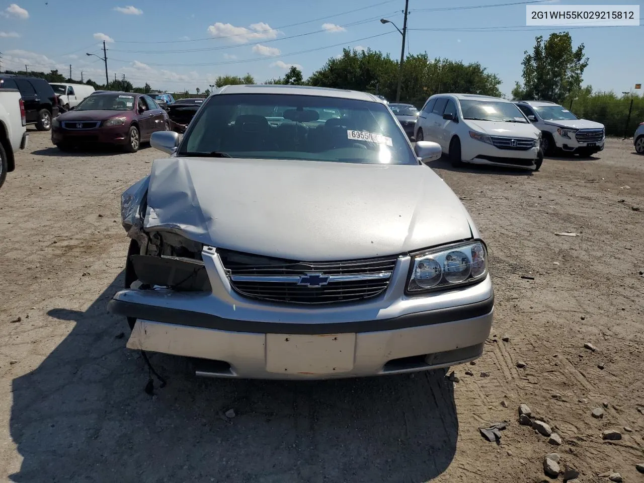 2G1WH55K029215812 2002 Chevrolet Impala Ls