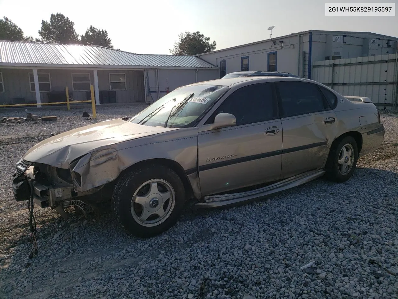 2G1WH55K829195597 2002 Chevrolet Impala Ls