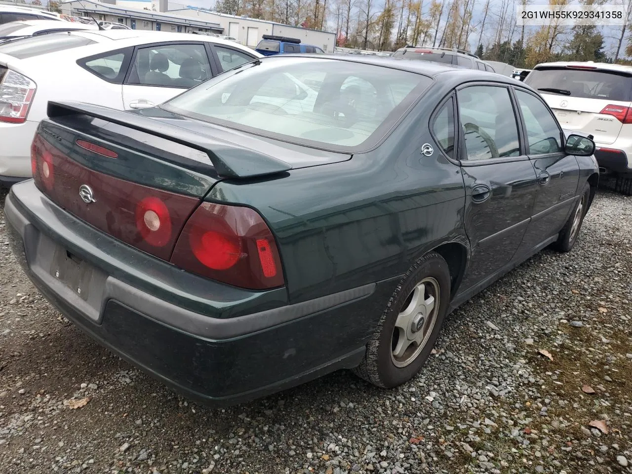 2002 Chevrolet Impala Ls VIN: 2G1WH55K929341358 Lot: 74859134