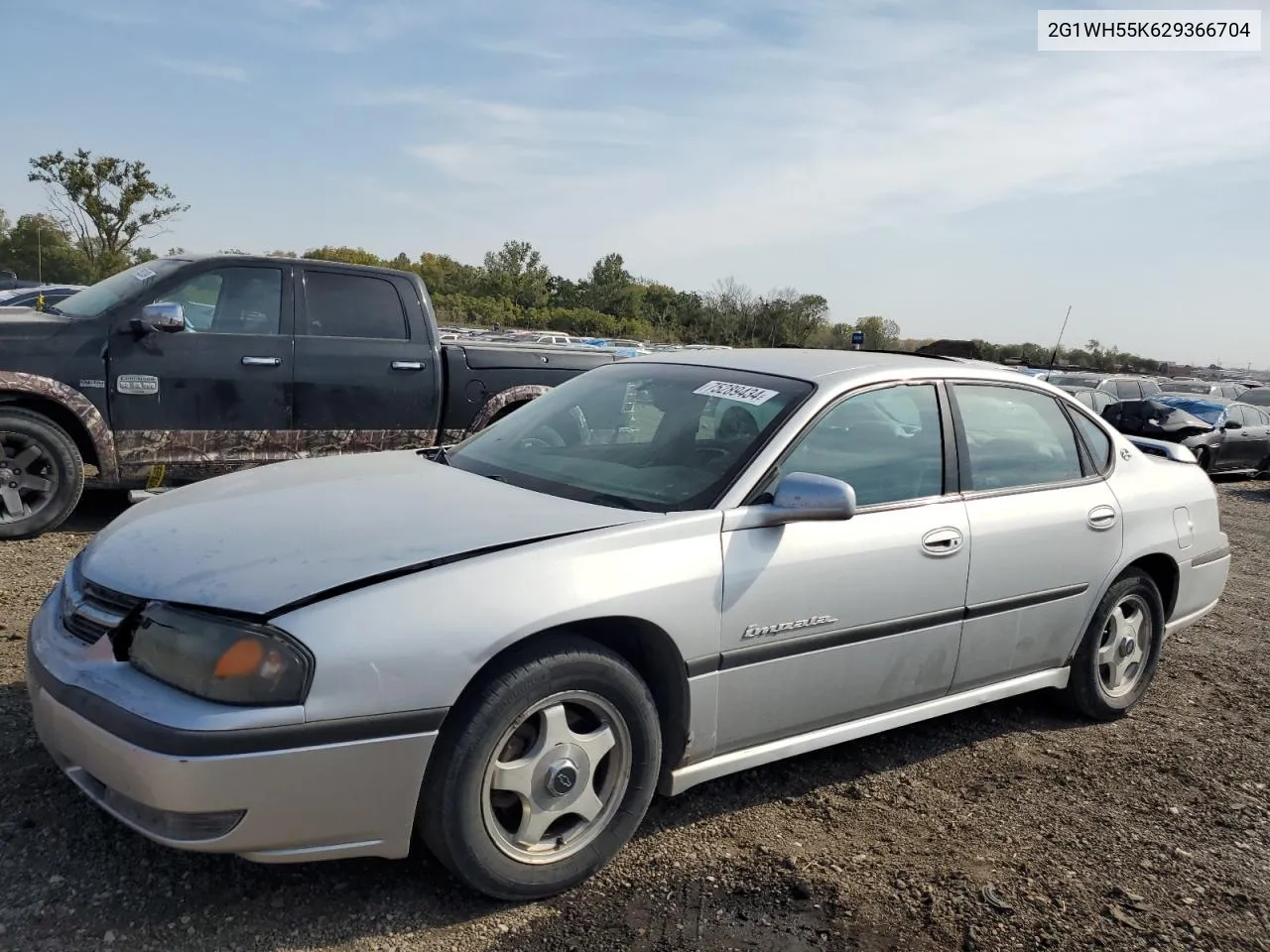 2002 Chevrolet Impala Ls VIN: 2G1WH55K629366704 Lot: 75289434