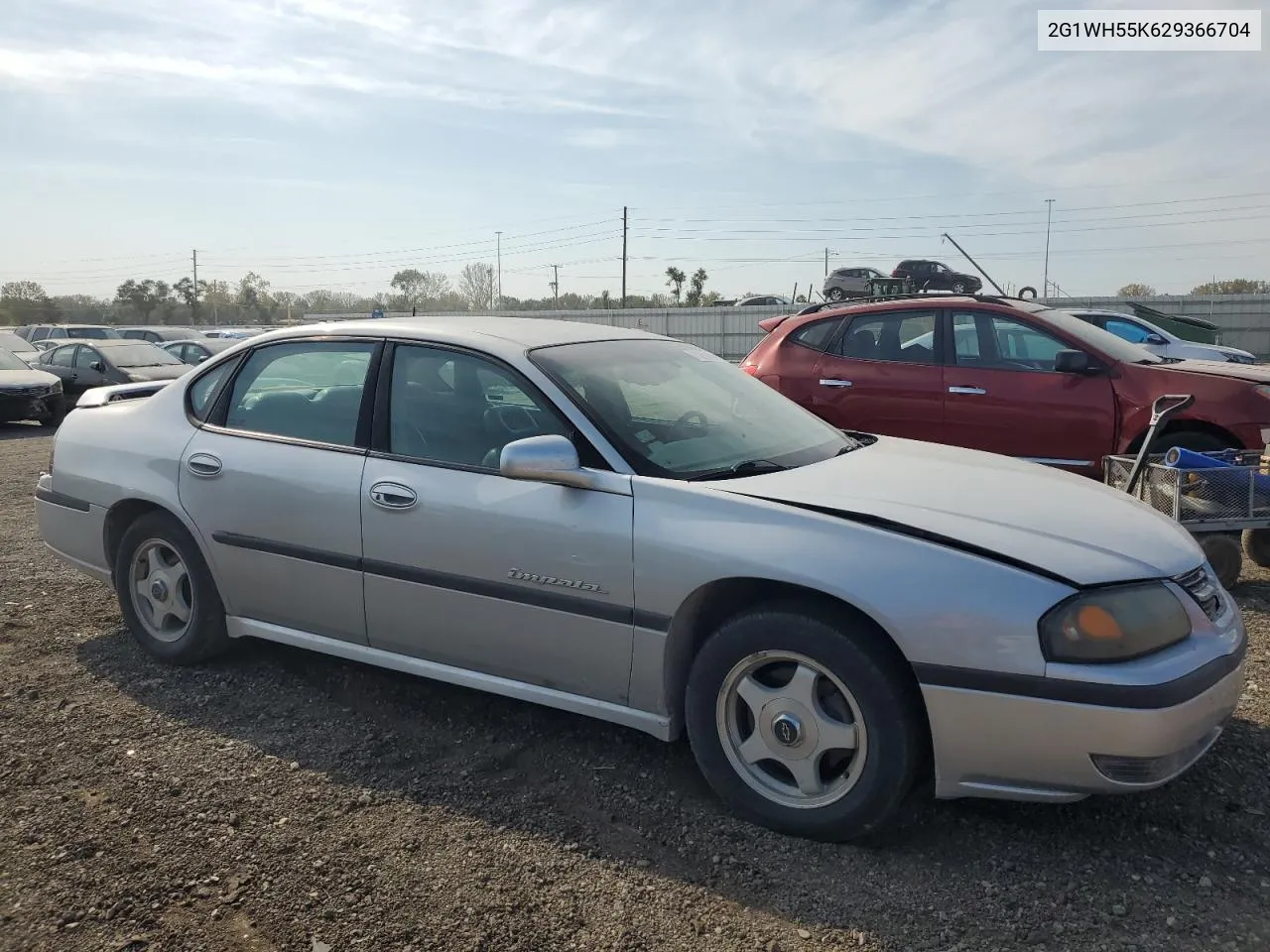 2002 Chevrolet Impala Ls VIN: 2G1WH55K629366704 Lot: 75289434