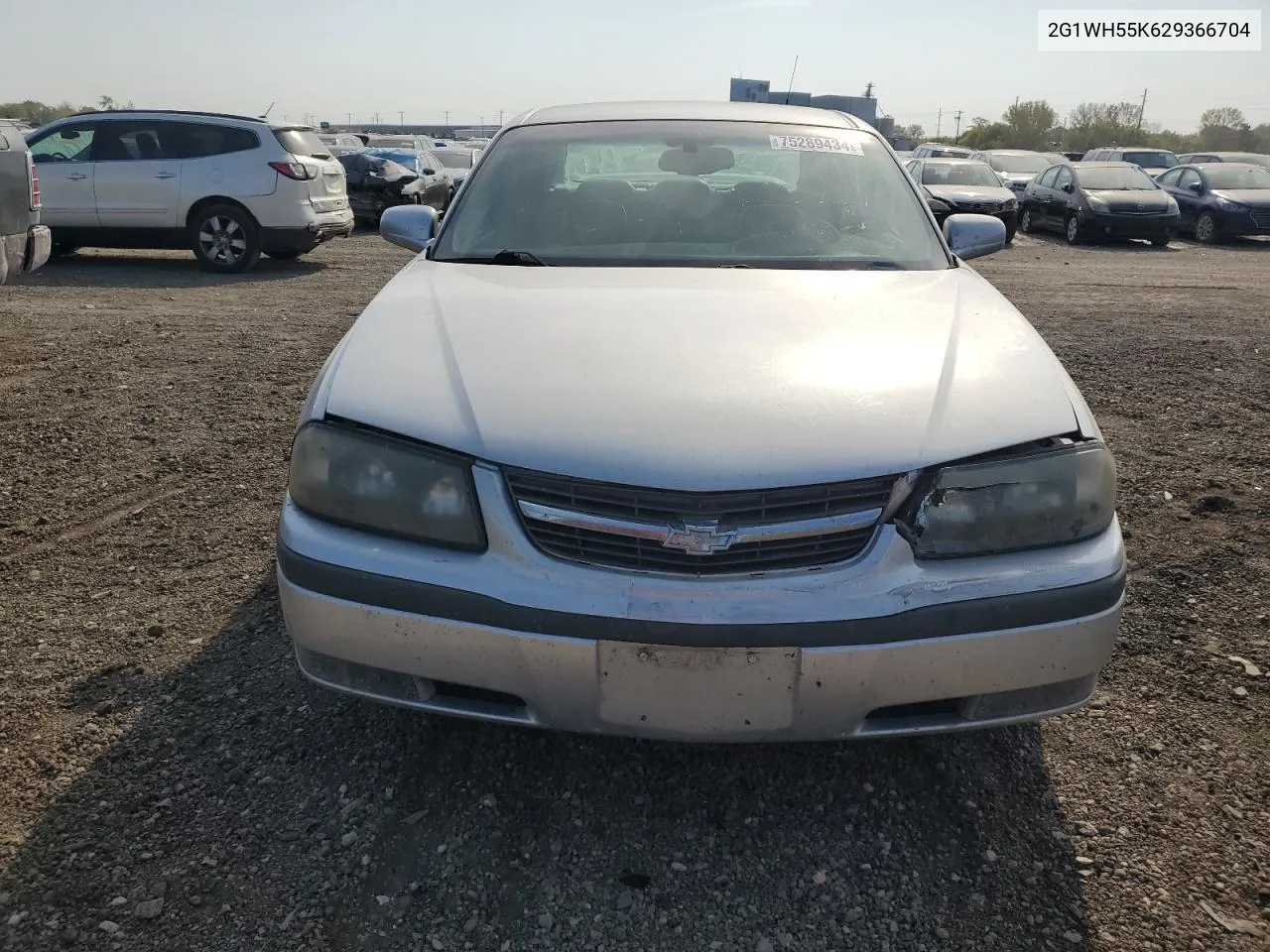 2002 Chevrolet Impala Ls VIN: 2G1WH55K629366704 Lot: 75289434