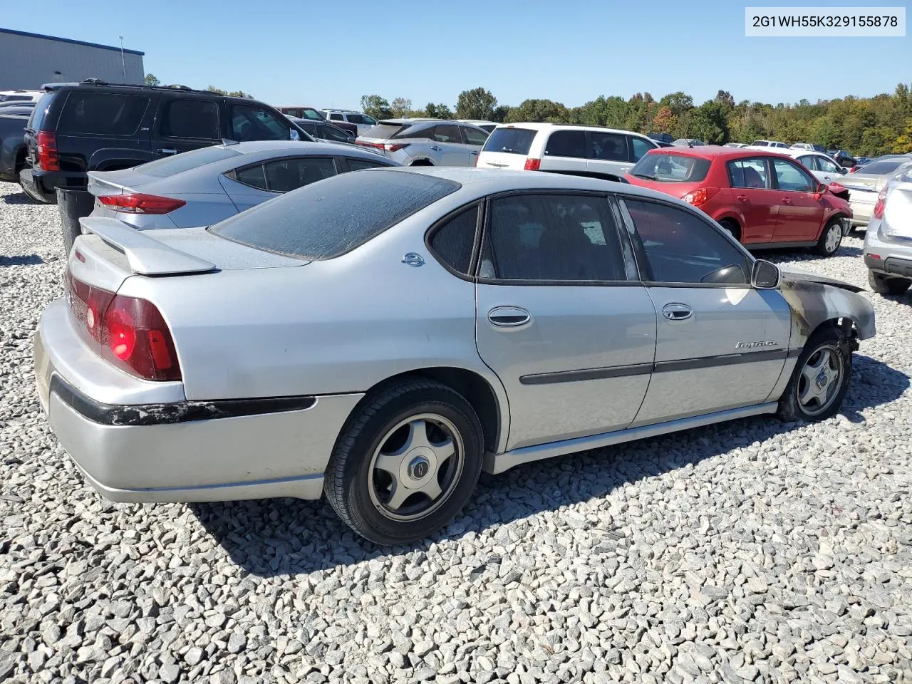 2002 Chevrolet Impala Ls VIN: 2G1WH55K329155878 Lot: 77120614