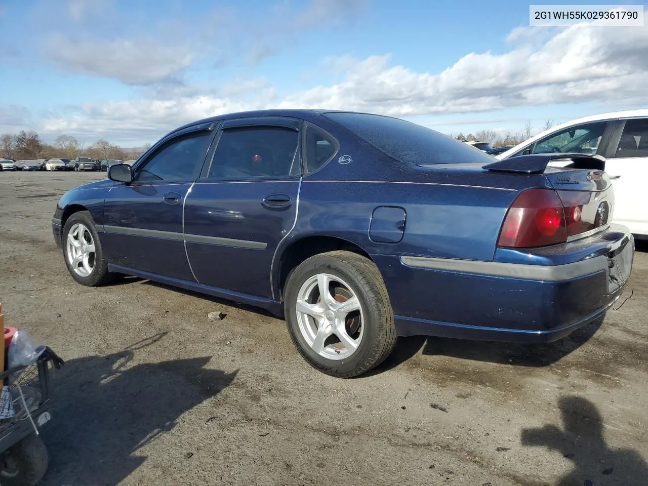 2002 Chevrolet Impala Ls VIN: 2G1WH55K029361790 Lot: 78983794