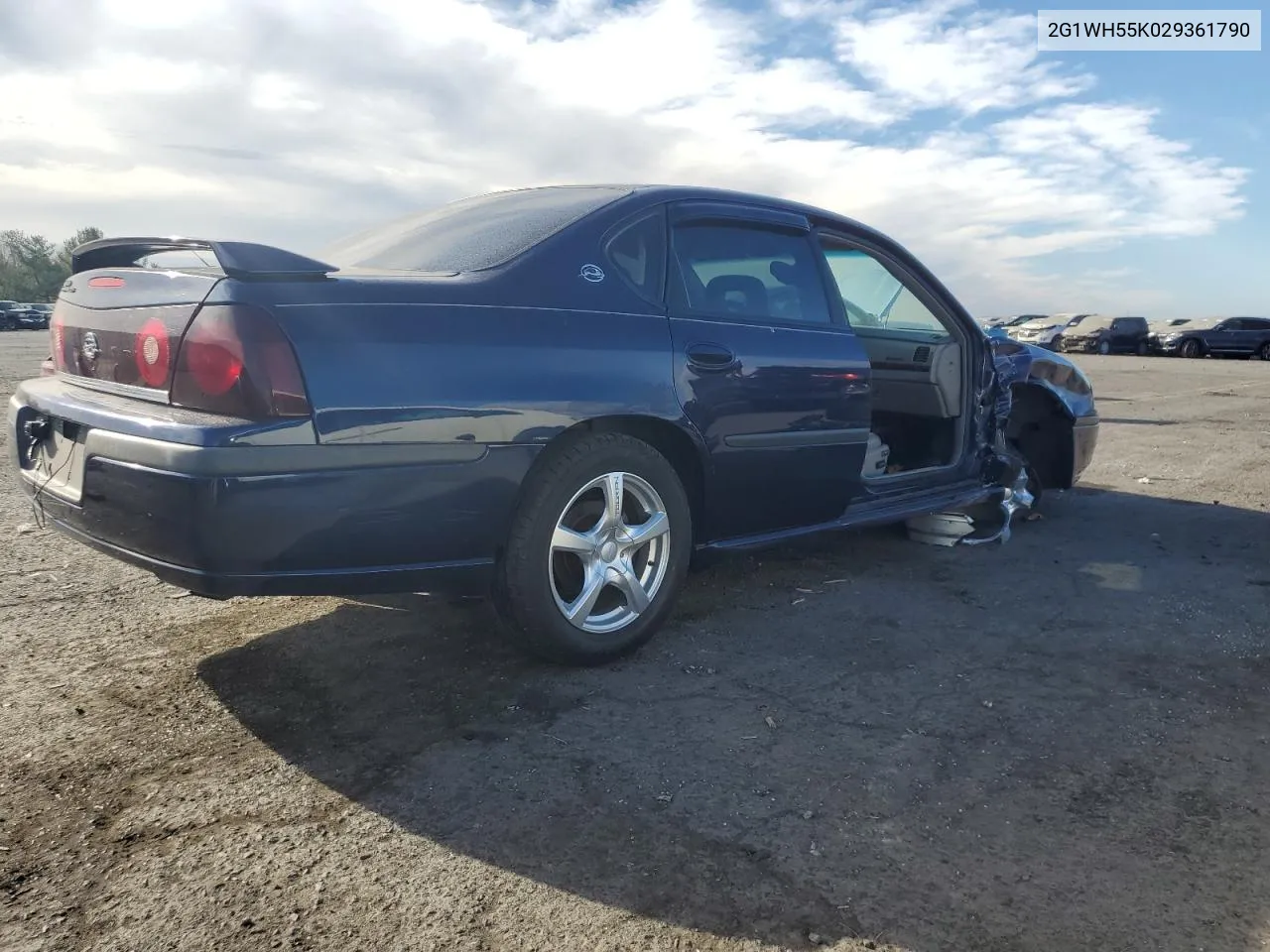 2002 Chevrolet Impala Ls VIN: 2G1WH55K029361790 Lot: 78983794