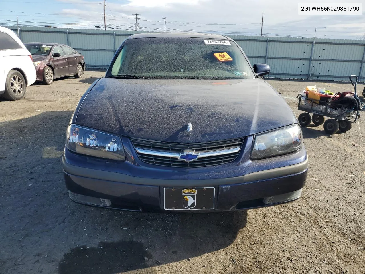 2002 Chevrolet Impala Ls VIN: 2G1WH55K029361790 Lot: 78983794