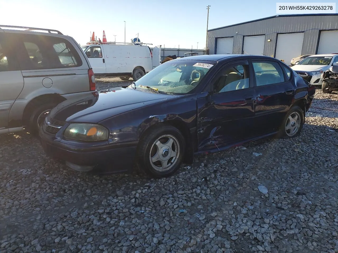 2002 Chevrolet Impala Ls VIN: 2G1WH55K429263278 Lot: 79636274