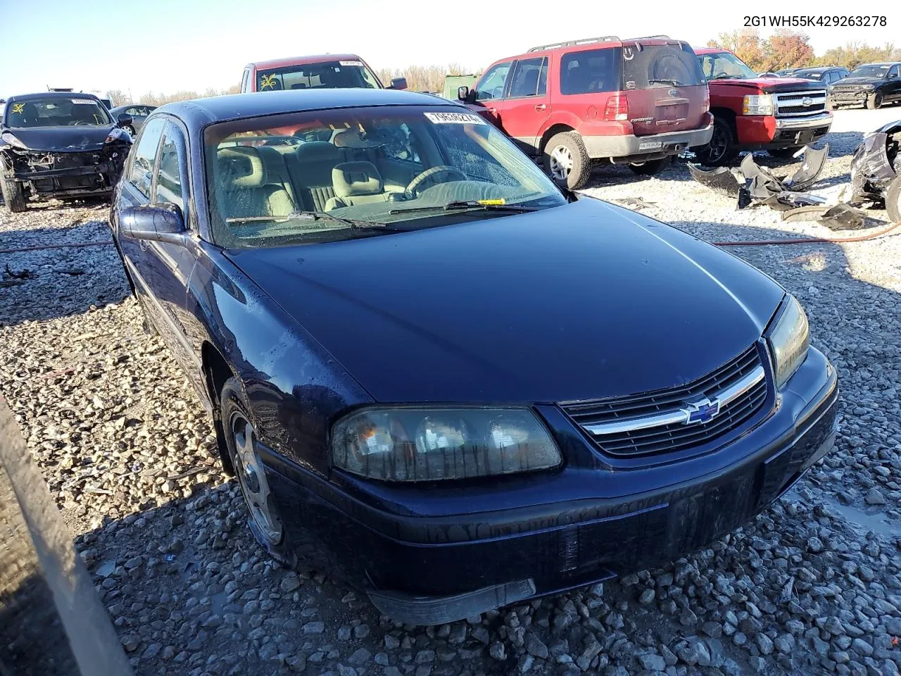 2002 Chevrolet Impala Ls VIN: 2G1WH55K429263278 Lot: 79636274