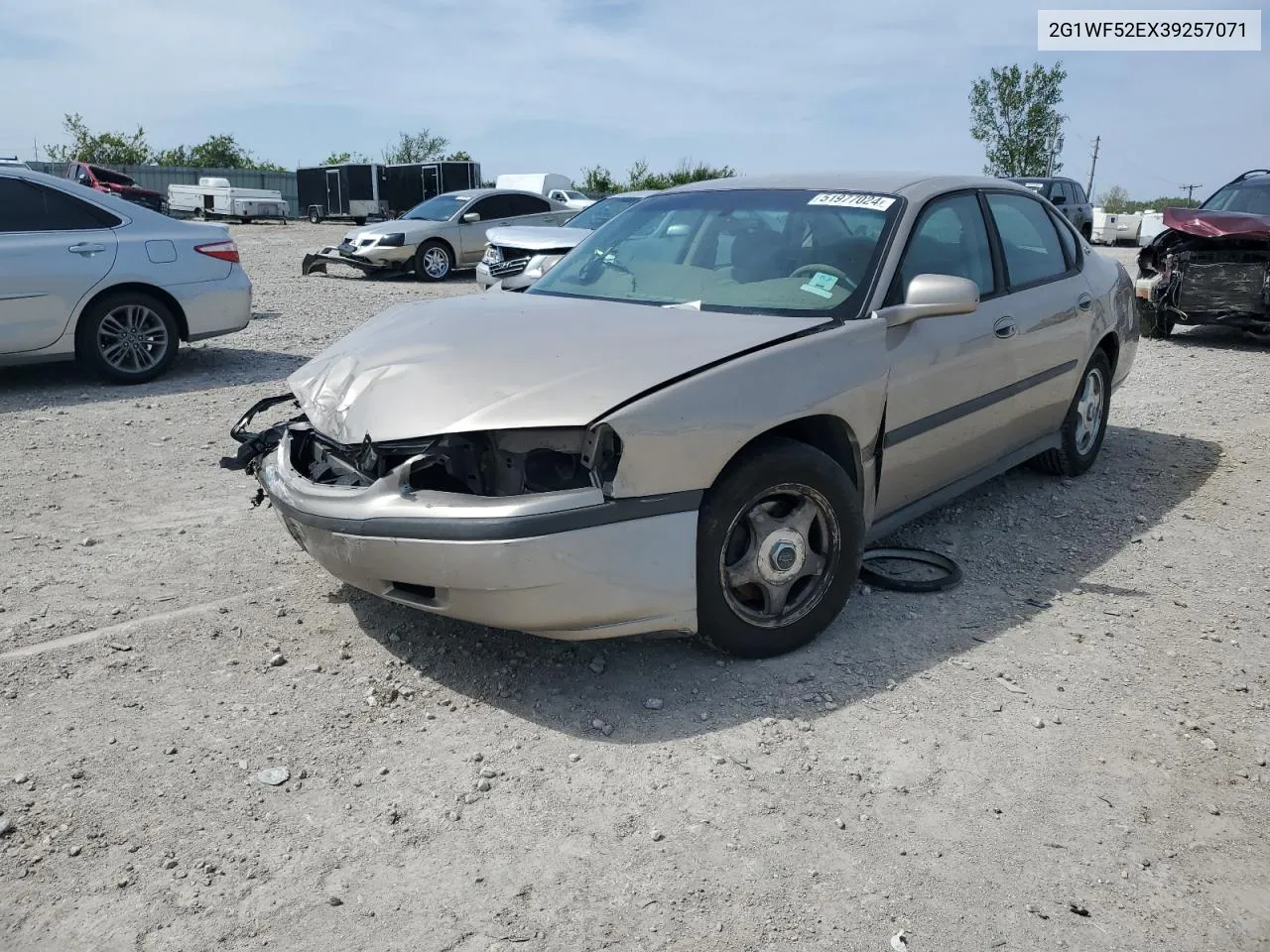 2003 Chevrolet Impala VIN: 2G1WF52EX39257071 Lot: 51977024