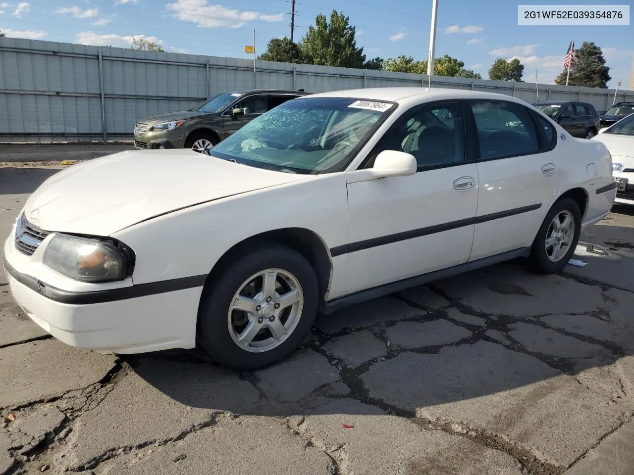 2003 Chevrolet Impala VIN: 2G1WF52E039354876 Lot: 70067964