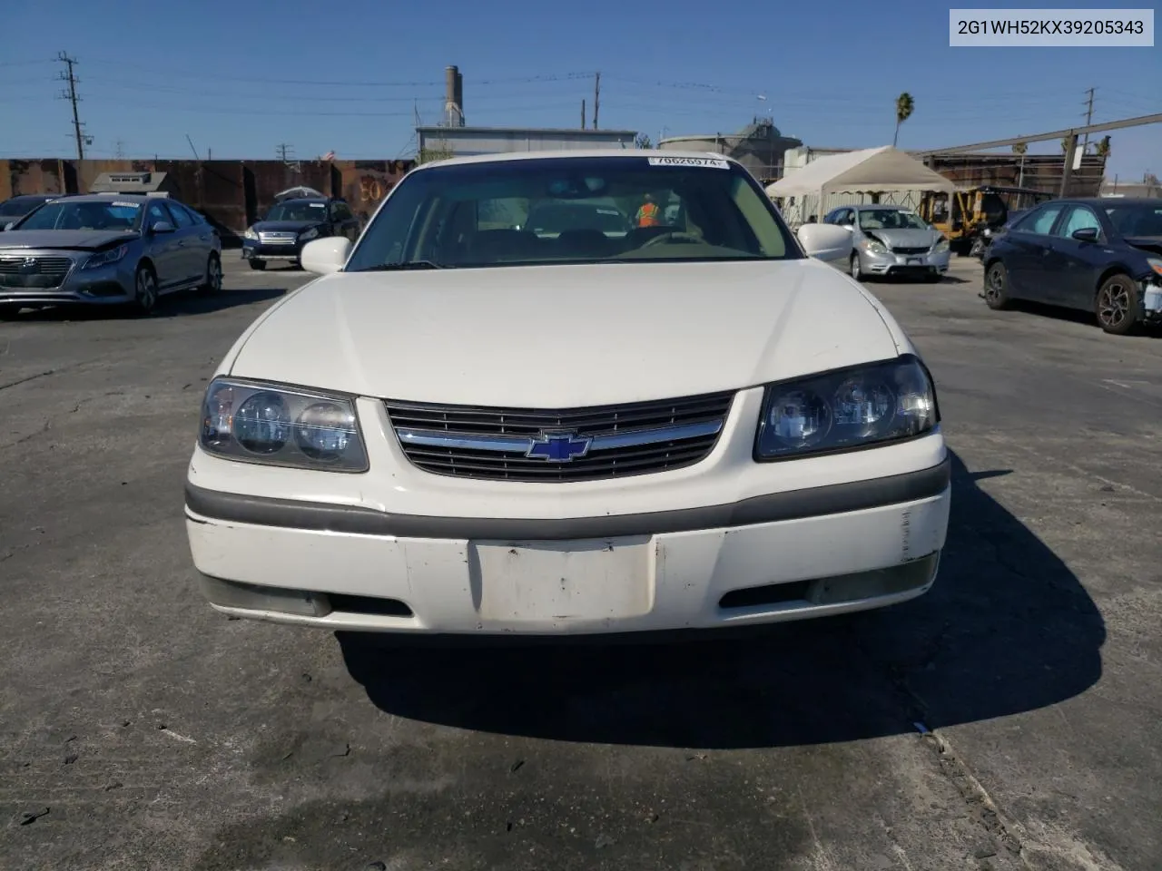 2003 Chevrolet Impala Ls VIN: 2G1WH52KX39205343 Lot: 70626974