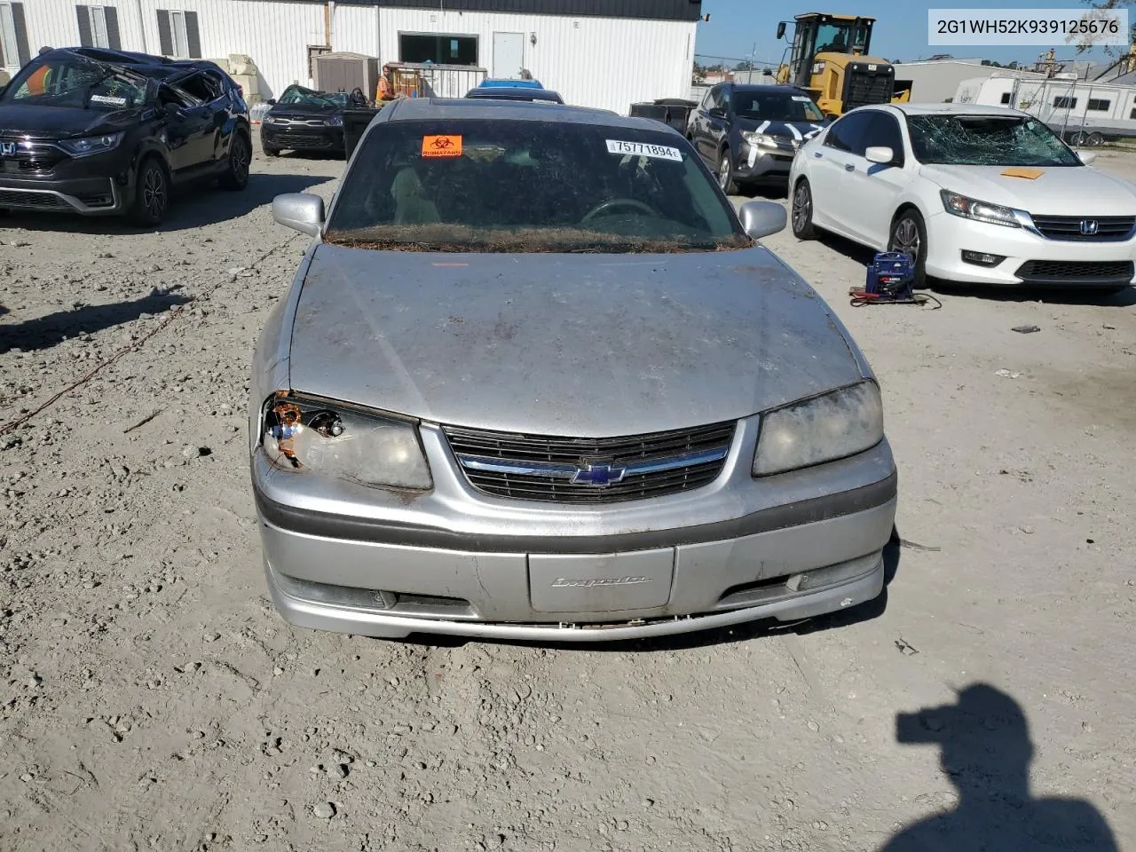 2003 Chevrolet Impala Ls VIN: 2G1WH52K939125676 Lot: 75771894