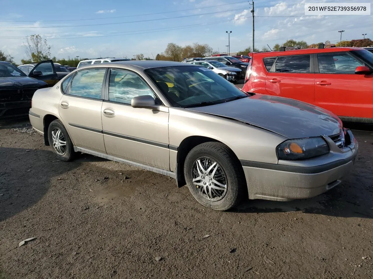 2003 Chevrolet Impala VIN: 2G1WF52E739356978 Lot: 77299814