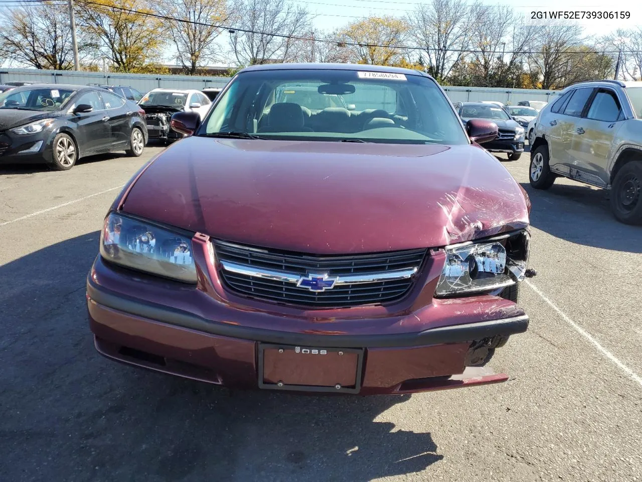 2003 Chevrolet Impala VIN: 2G1WF52E739306159 Lot: 77858694