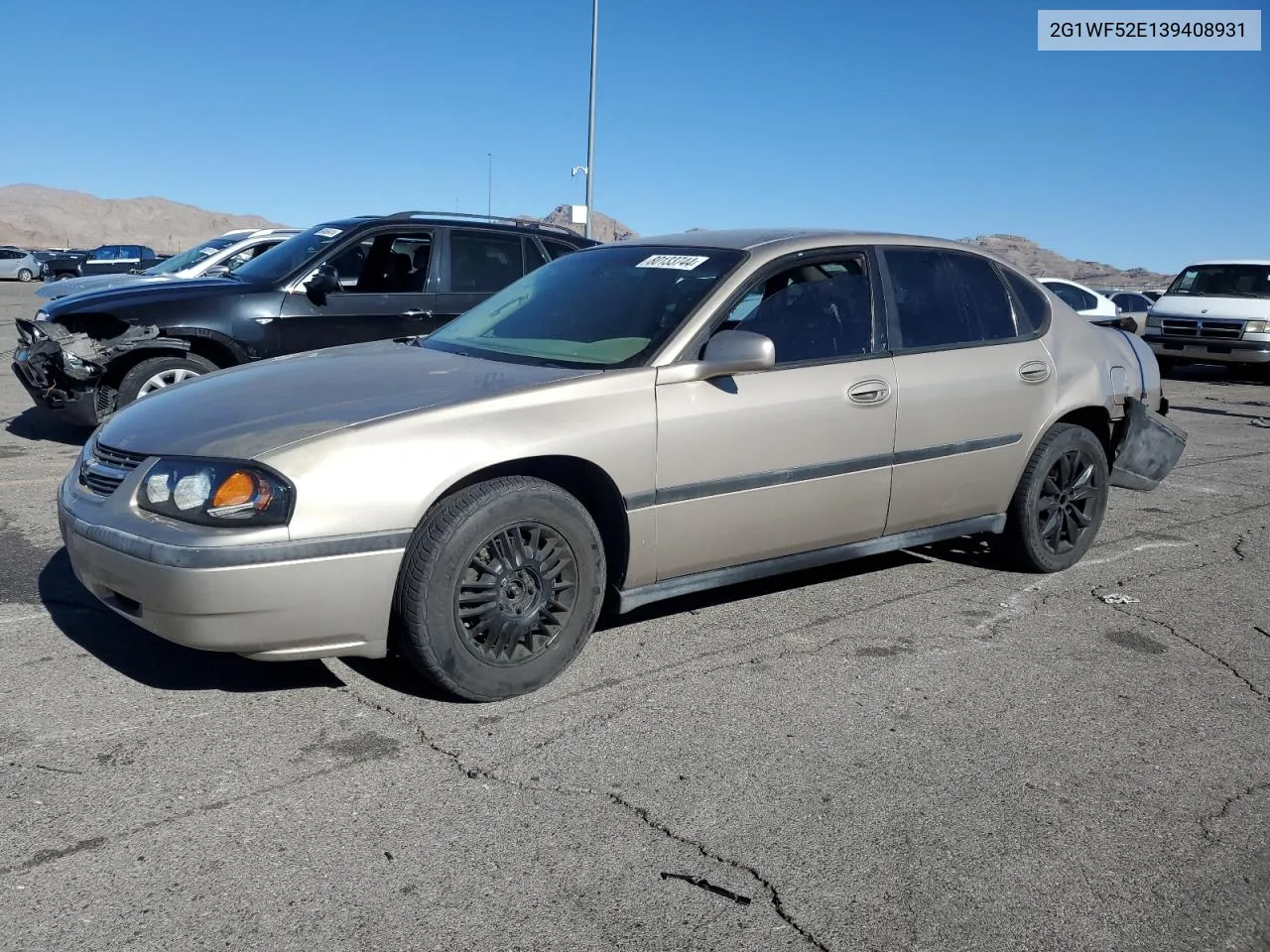 2003 Chevrolet Impala VIN: 2G1WF52E139408931 Lot: 80133744