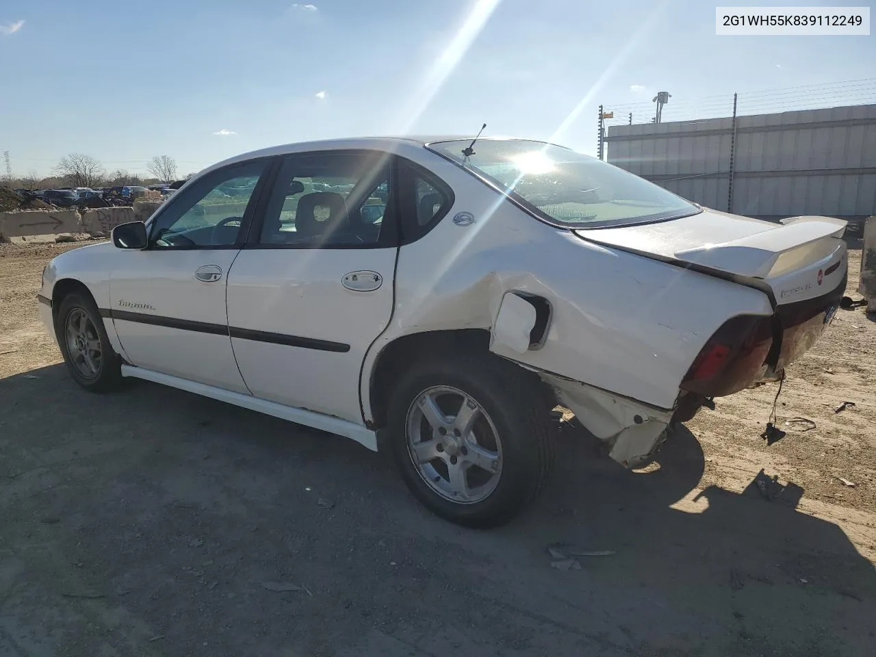 2003 Chevrolet Impala Ls VIN: 2G1WH55K839112249 Lot: 80251324