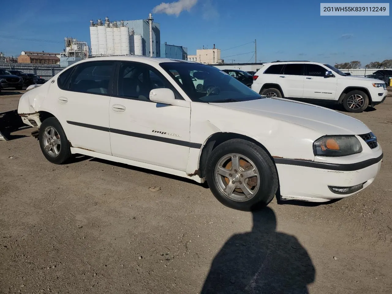 2003 Chevrolet Impala Ls VIN: 2G1WH55K839112249 Lot: 80251324