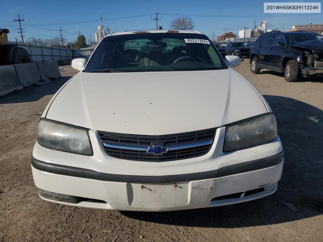 2003 Chevrolet Impala Ls VIN: 2G1WH55K839112249 Lot: 80251324