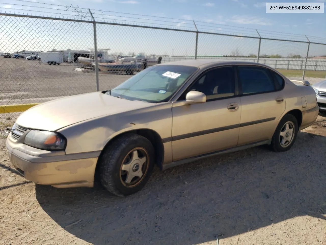 2004 Chevrolet Impala VIN: 2G1WF52E949382788 Lot: 43664574