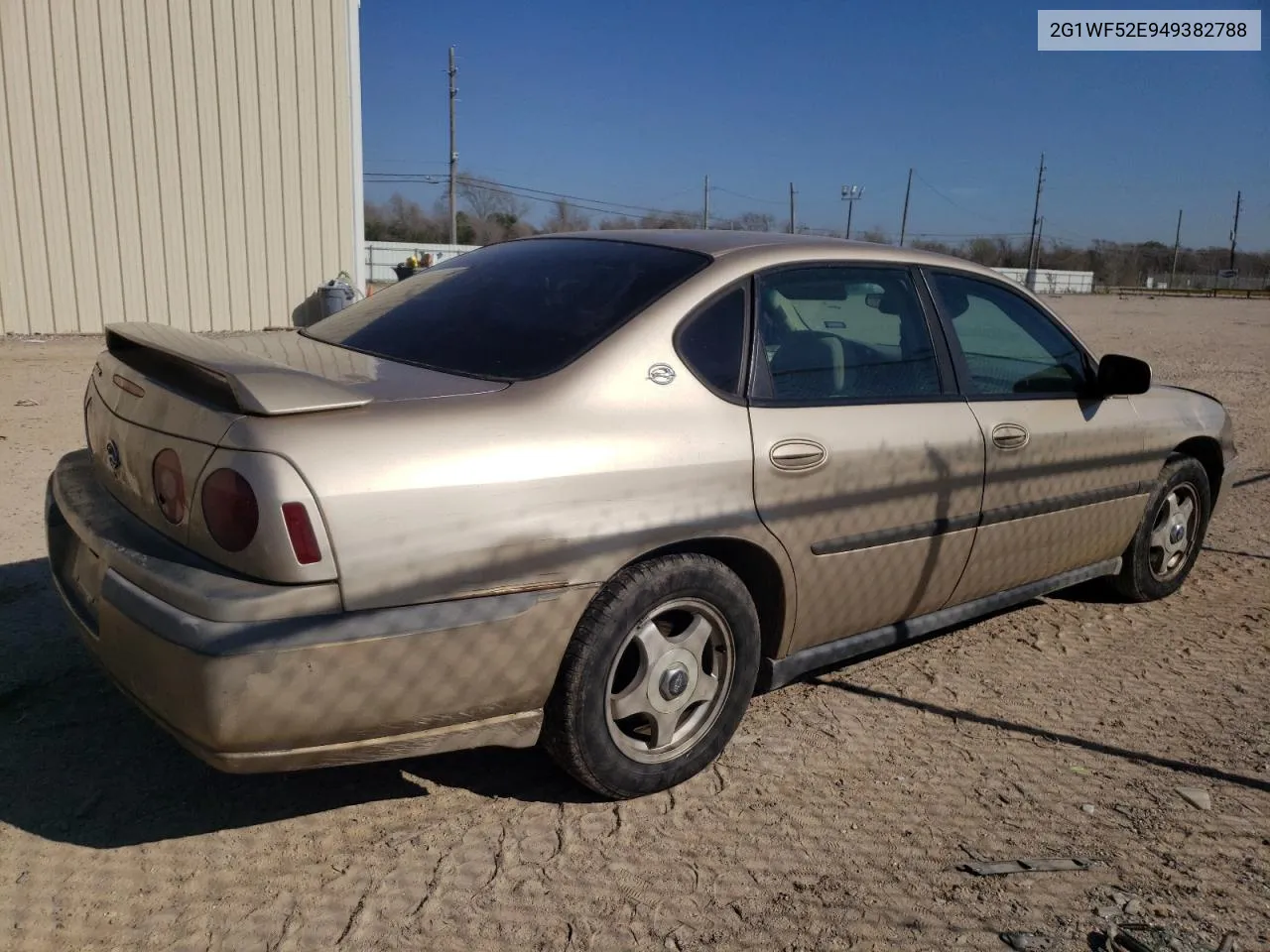 2004 Chevrolet Impala VIN: 2G1WF52E949382788 Lot: 43664574