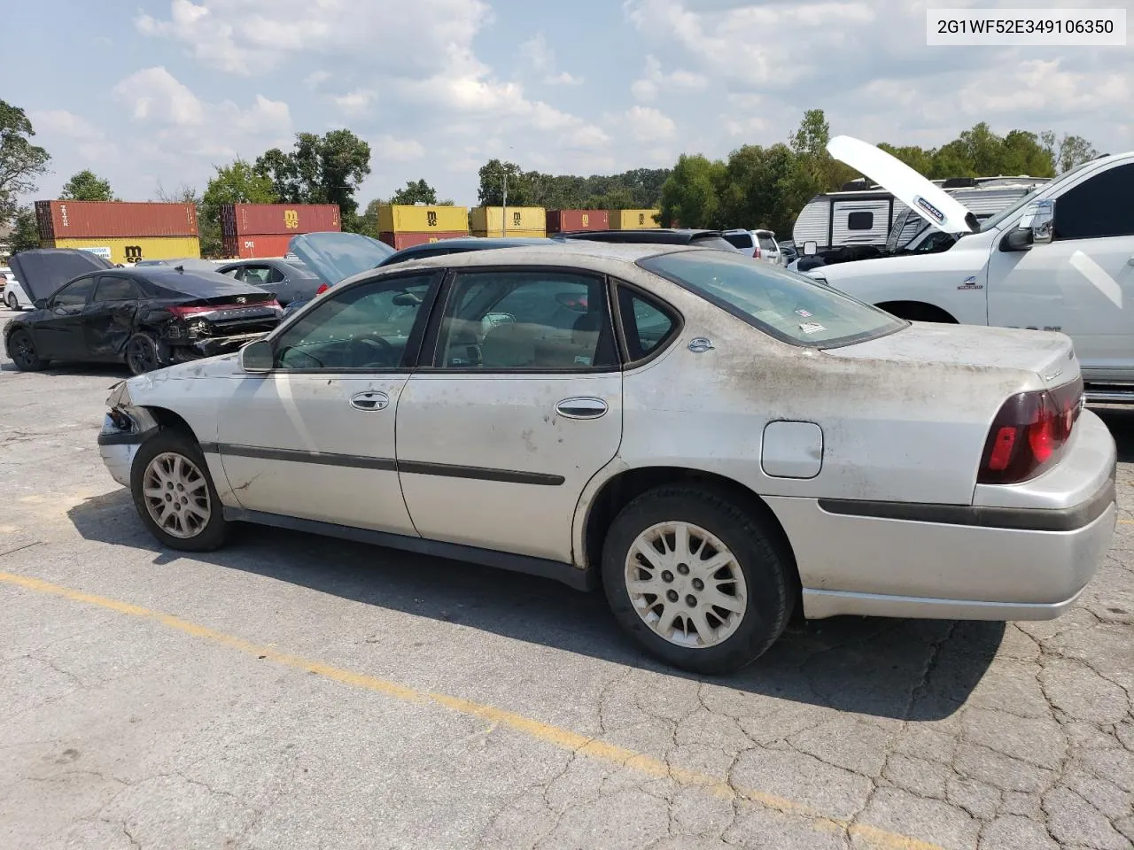 2004 Chevrolet Impala VIN: 2G1WF52E349106350 Lot: 70821324