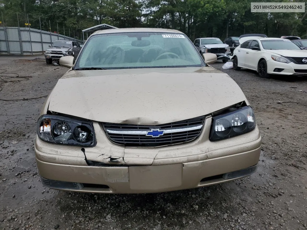 2004 Chevrolet Impala Ls VIN: 2G1WH52K549246240 Lot: 71106674