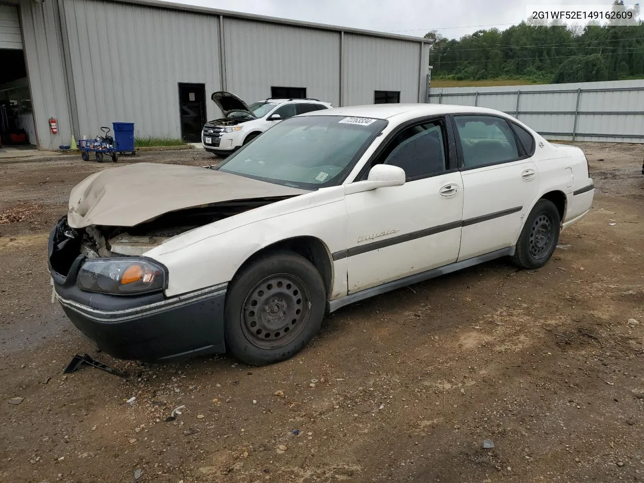 2004 Chevrolet Impala VIN: 2G1WF52E149162609 Lot: 72263334