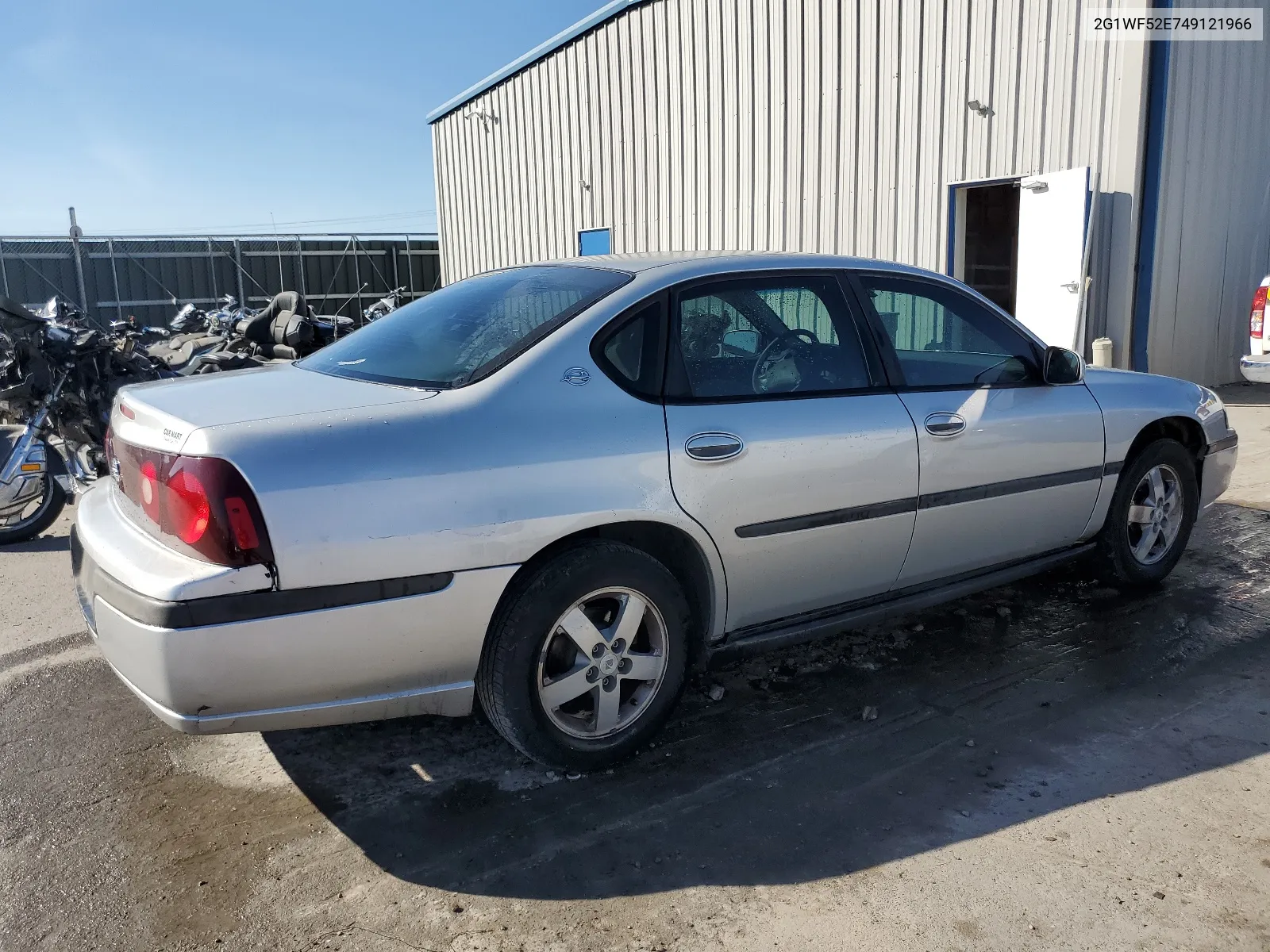 2004 Chevrolet Impala VIN: 2G1WF52E749121966 Lot: 72331493