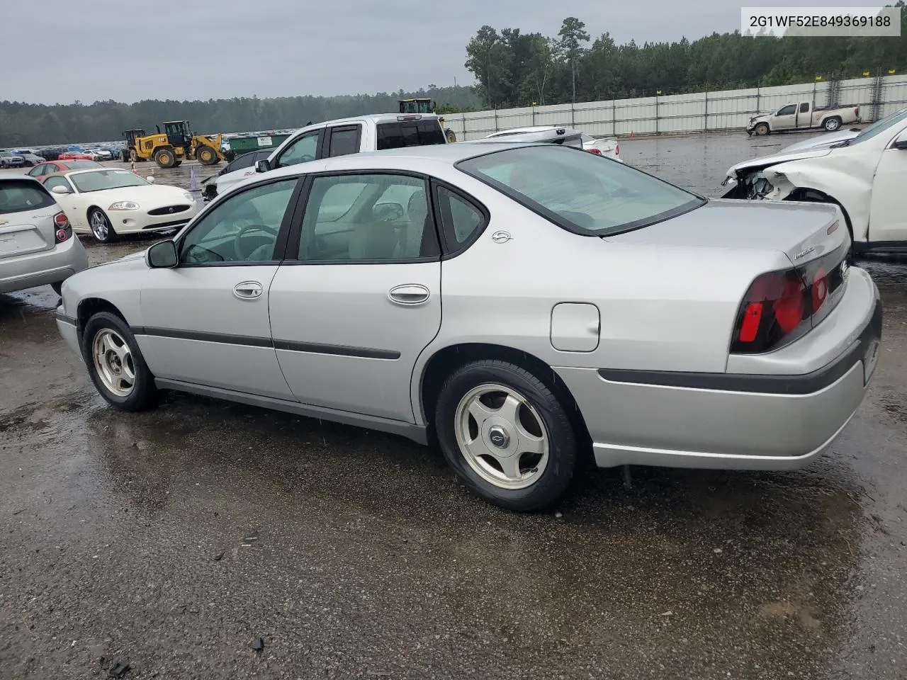 2004 Chevrolet Impala VIN: 2G1WF52E849369188 Lot: 72916324