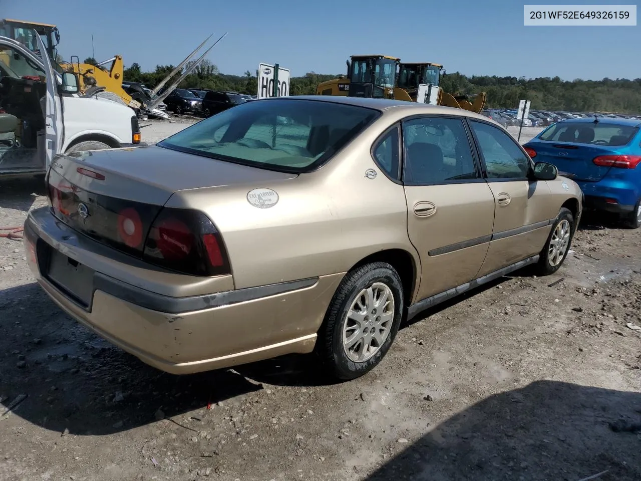 2004 Chevrolet Impala VIN: 2G1WF52E649326159 Lot: 72929624