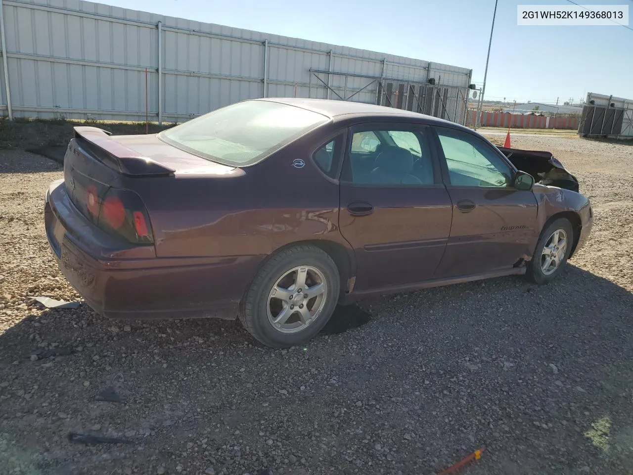 2004 Chevrolet Impala Ls VIN: 2G1WH52K149368013 Lot: 74766464