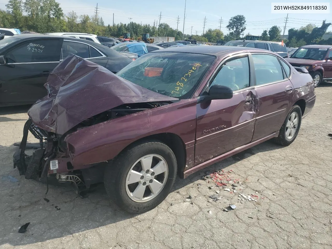 2004 Chevrolet Impala Ls VIN: 2G1WH52K849118350 Lot: 74823404