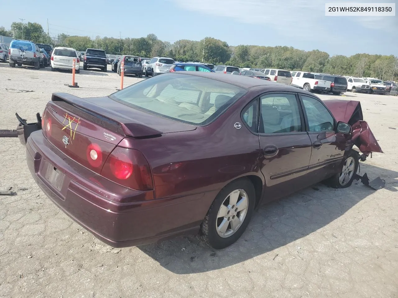 2004 Chevrolet Impala Ls VIN: 2G1WH52K849118350 Lot: 74823404