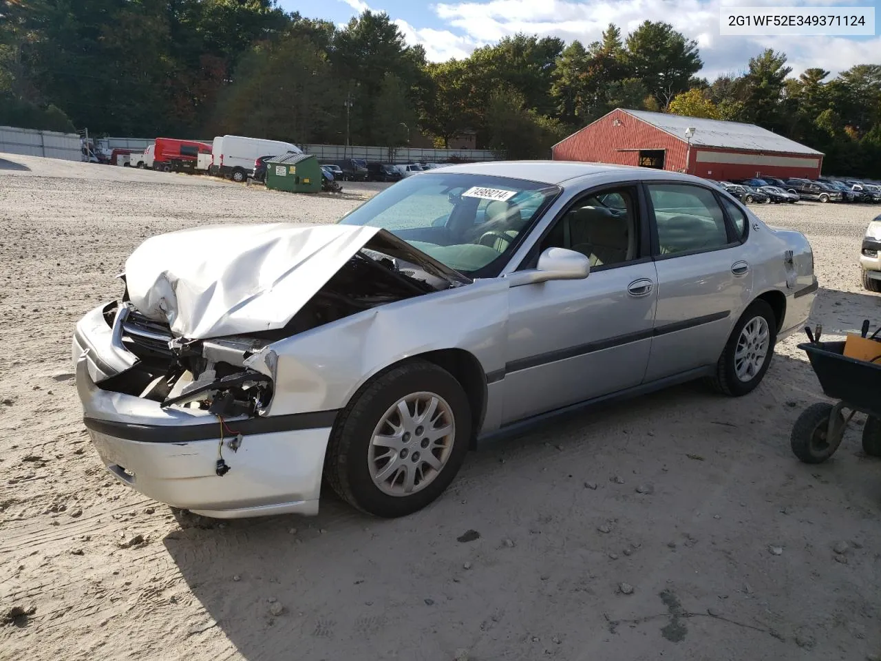 2004 Chevrolet Impala VIN: 2G1WF52E349371124 Lot: 74989214