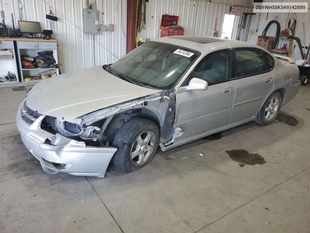 2004 Chevrolet Impala Ls VIN: 2G1WH55K549142889 Lot: 75474784