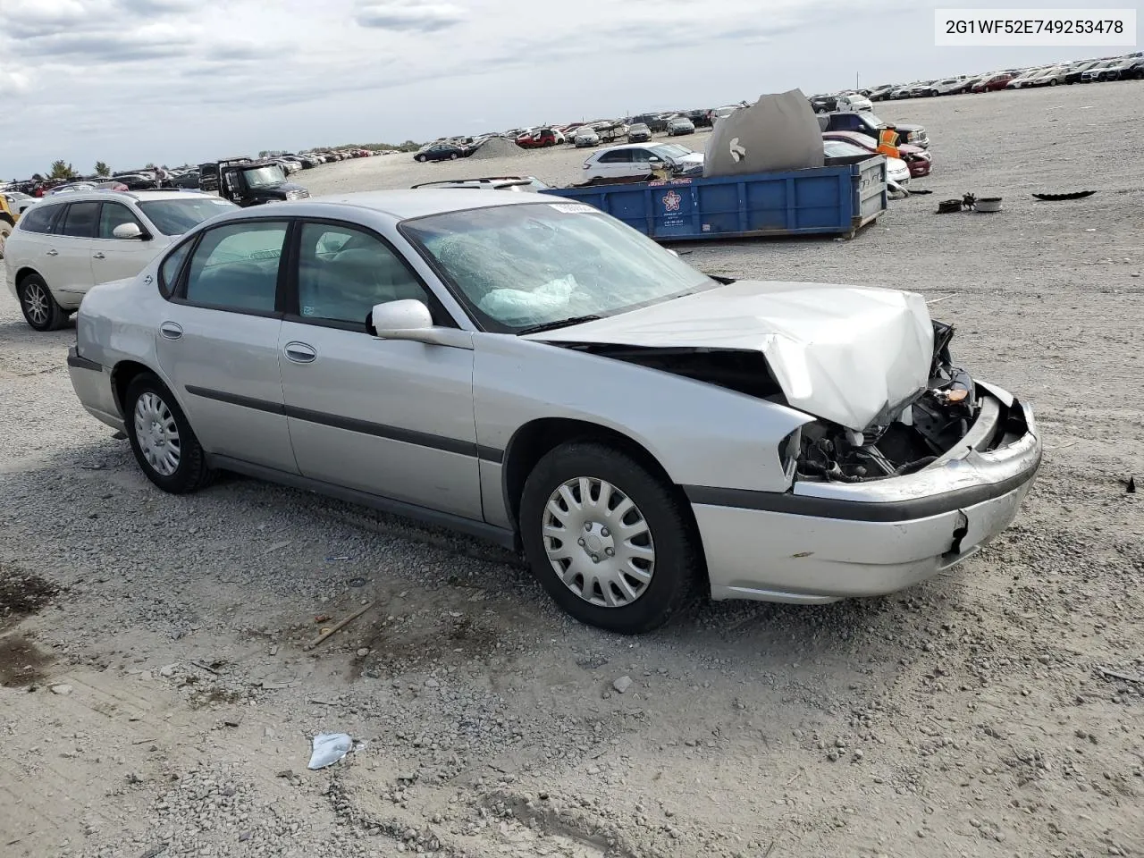 2004 Chevrolet Impala VIN: 2G1WF52E749253478 Lot: 76050024