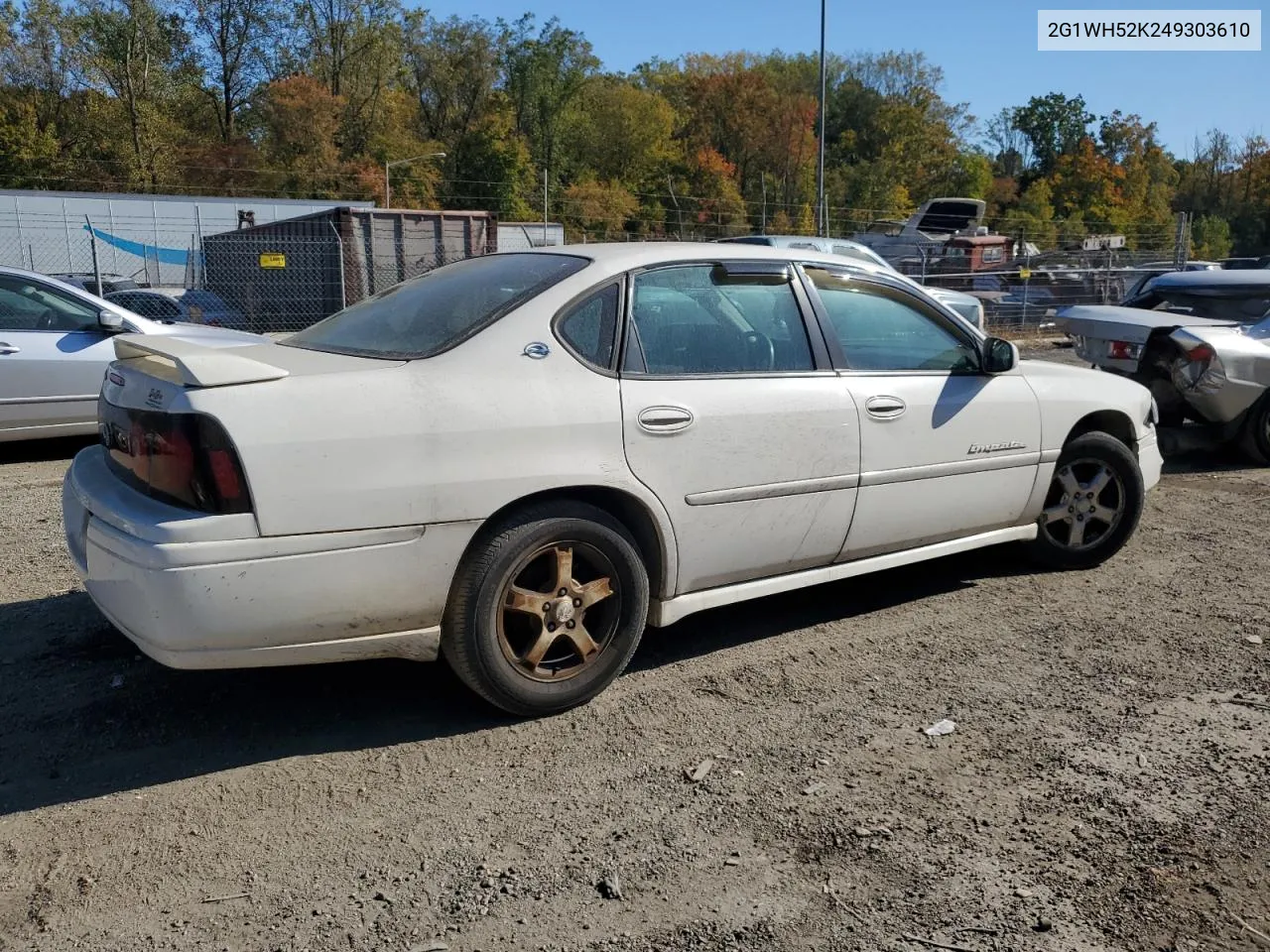 2004 Chevrolet Impala Ls VIN: 2G1WH52K249303610 Lot: 76708364