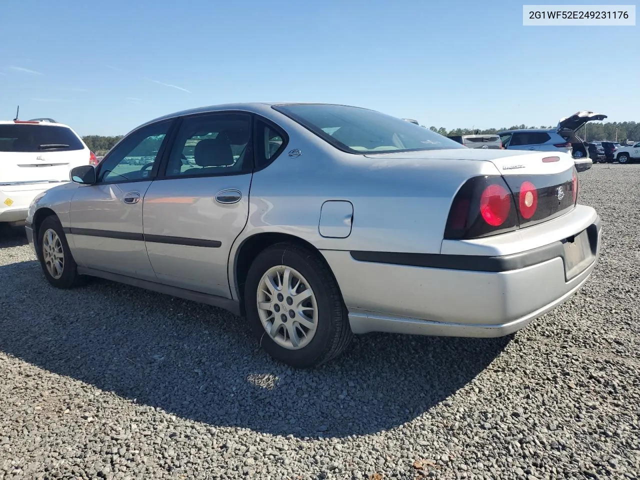 2004 Chevrolet Impala VIN: 2G1WF52E249231176 Lot: 77548114