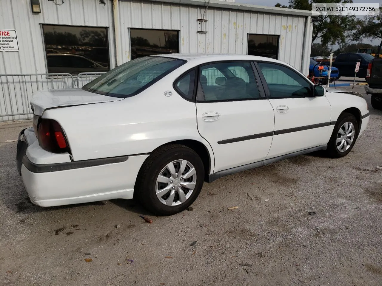 2004 Chevrolet Impala VIN: 2G1WF52E149372756 Lot: 78260924