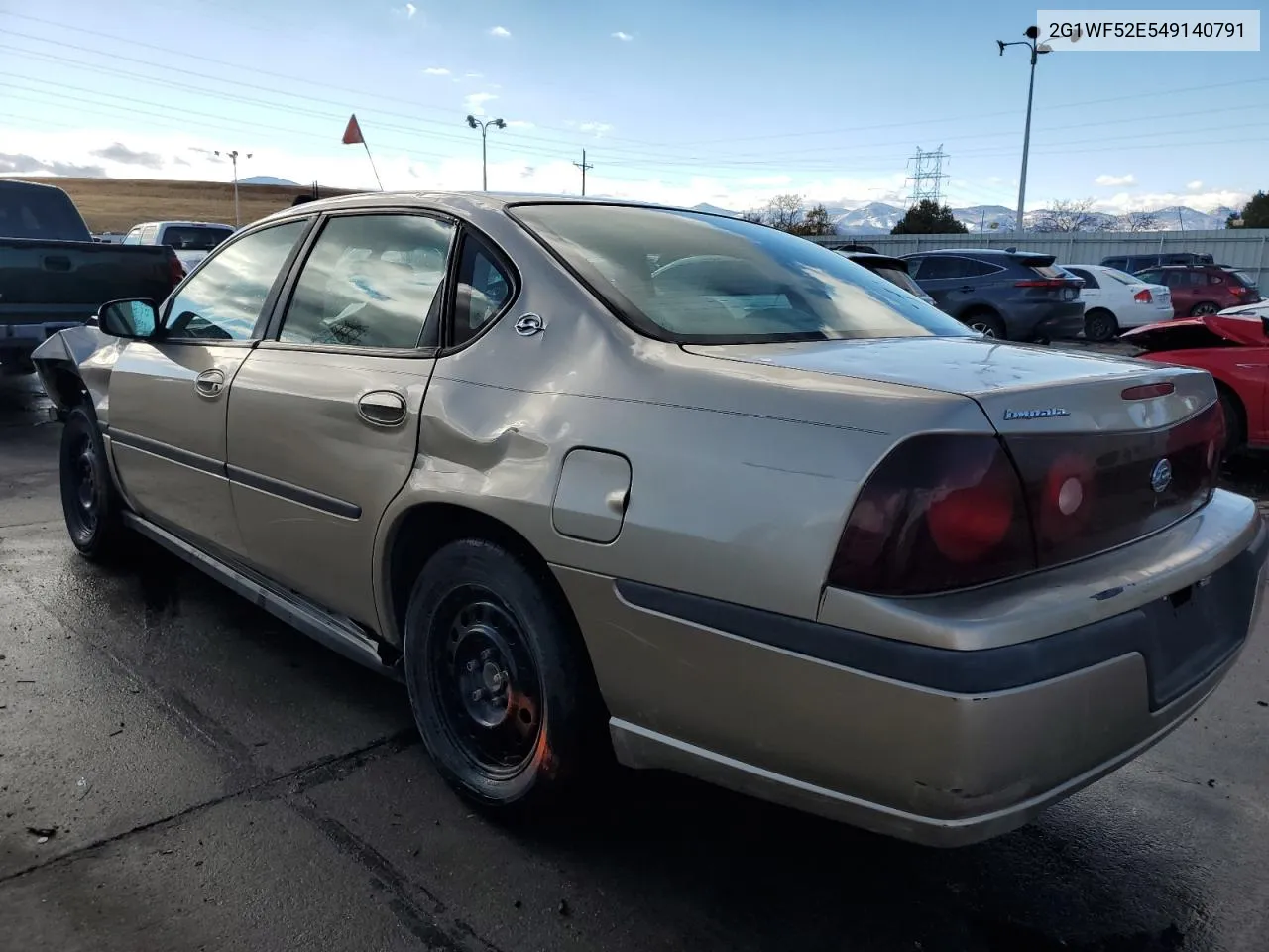 2004 Chevrolet Impala VIN: 2G1WF52E549140791 Lot: 79131104