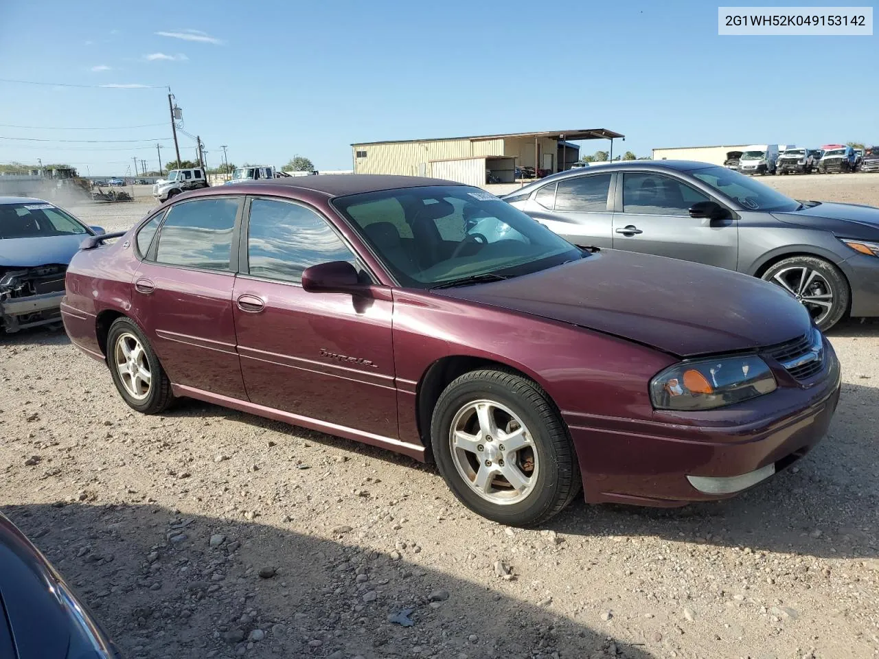 2004 Chevrolet Impala Ls VIN: 2G1WH52K049153142 Lot: 79697344