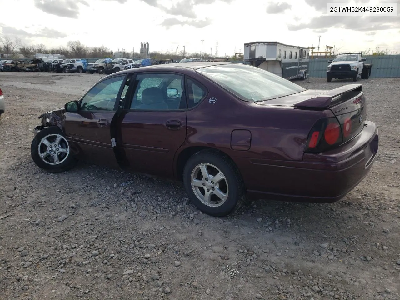 2004 Chevrolet Impala Ls VIN: 2G1WH52K449230059 Lot: 81020884