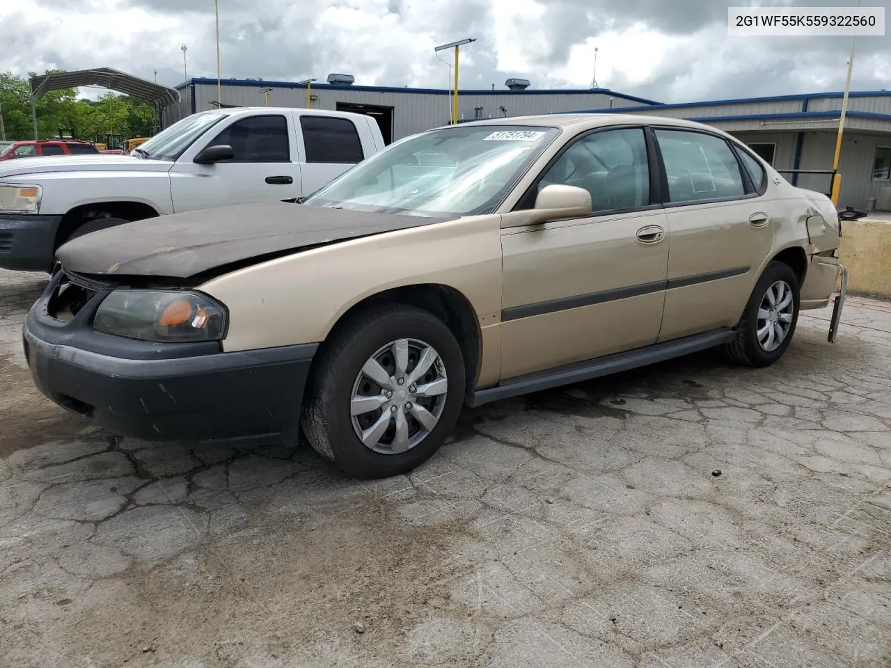 2005 Chevrolet Impala VIN: 2G1WF55K559322560 Lot: 51751794