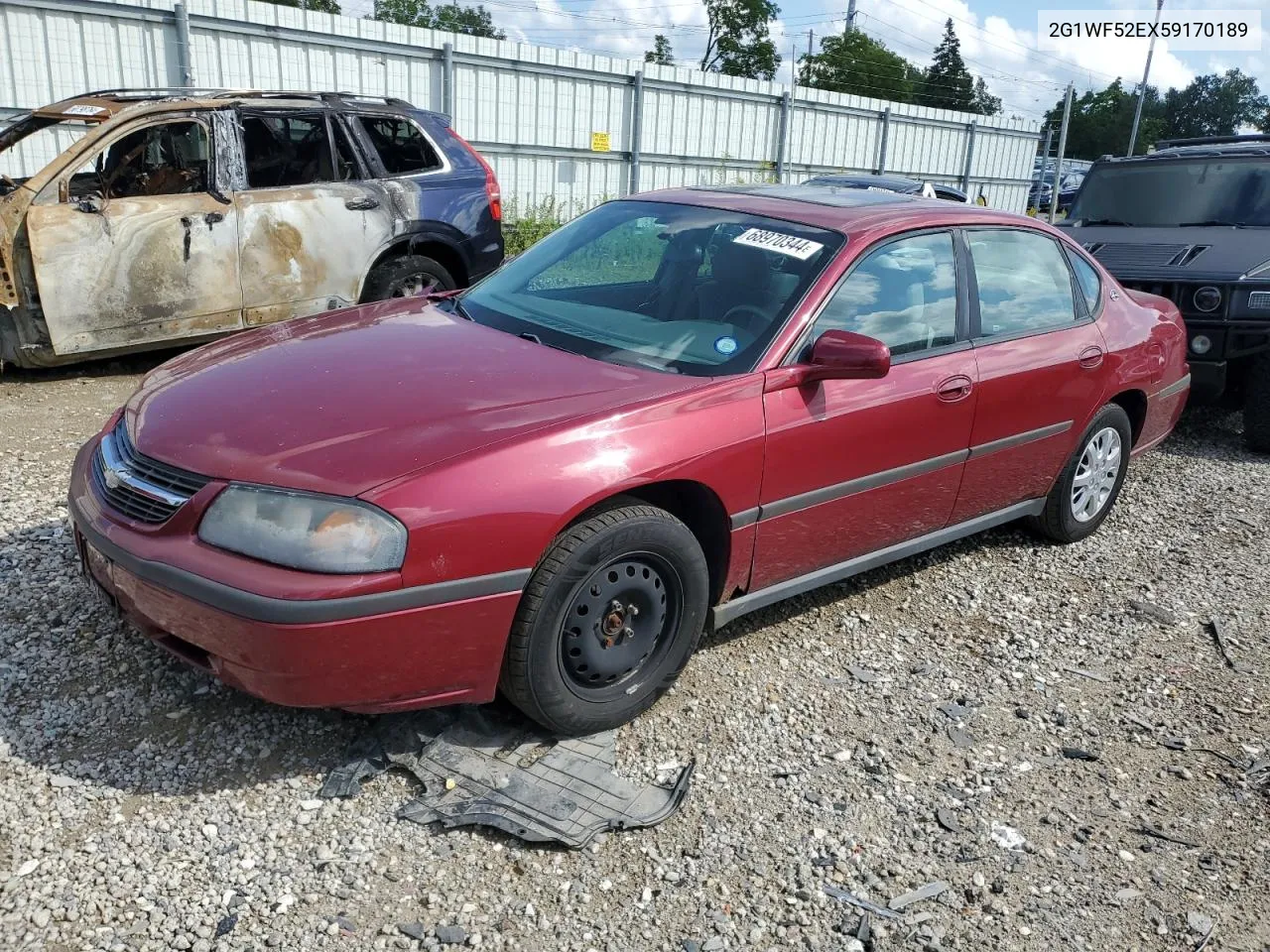 2005 Chevrolet Impala VIN: 2G1WF52EX59170189 Lot: 68970344