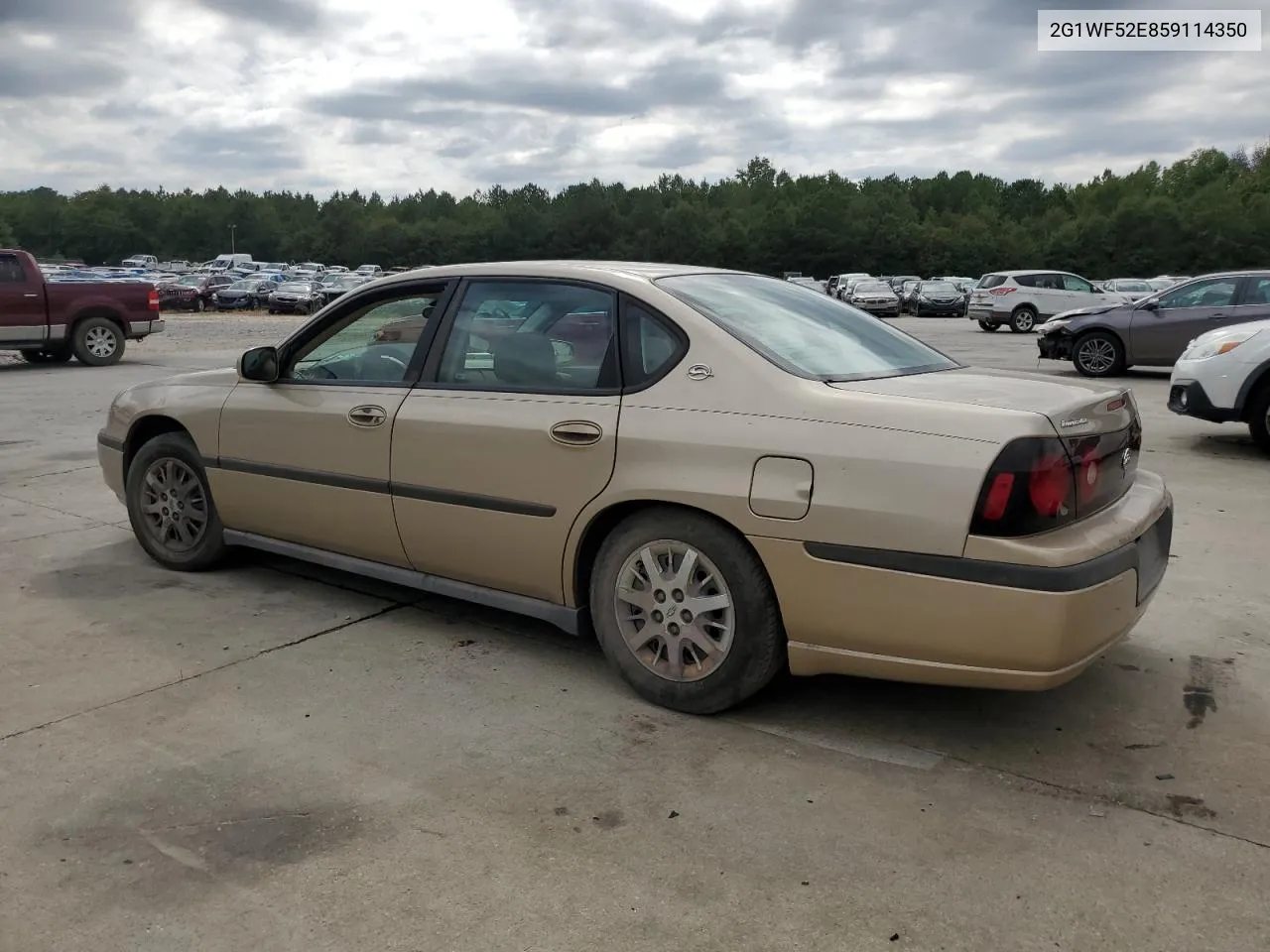 2005 Chevrolet Impala VIN: 2G1WF52E859114350 Lot: 69719084