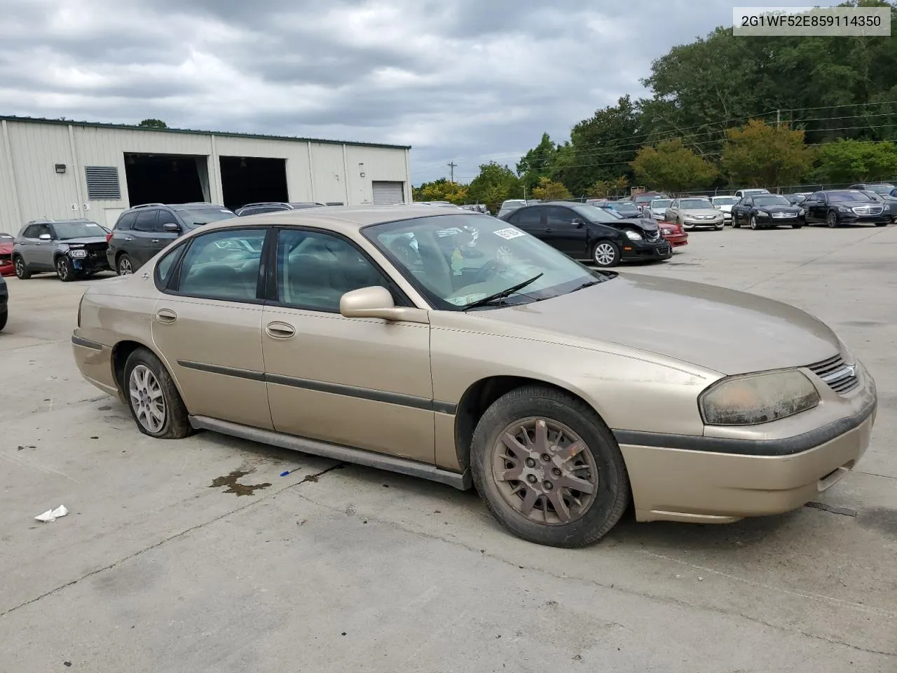 2005 Chevrolet Impala VIN: 2G1WF52E859114350 Lot: 69719084